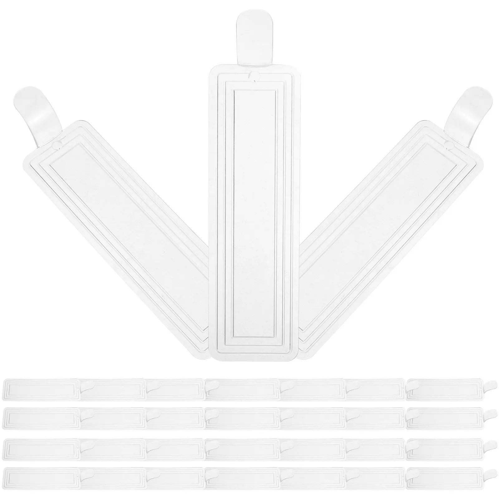 100Pcs Reusable Cake Boards Thickened Plastic Mousse Cake Bases for Holiday Party Baby Shower Decorative Serving Tray