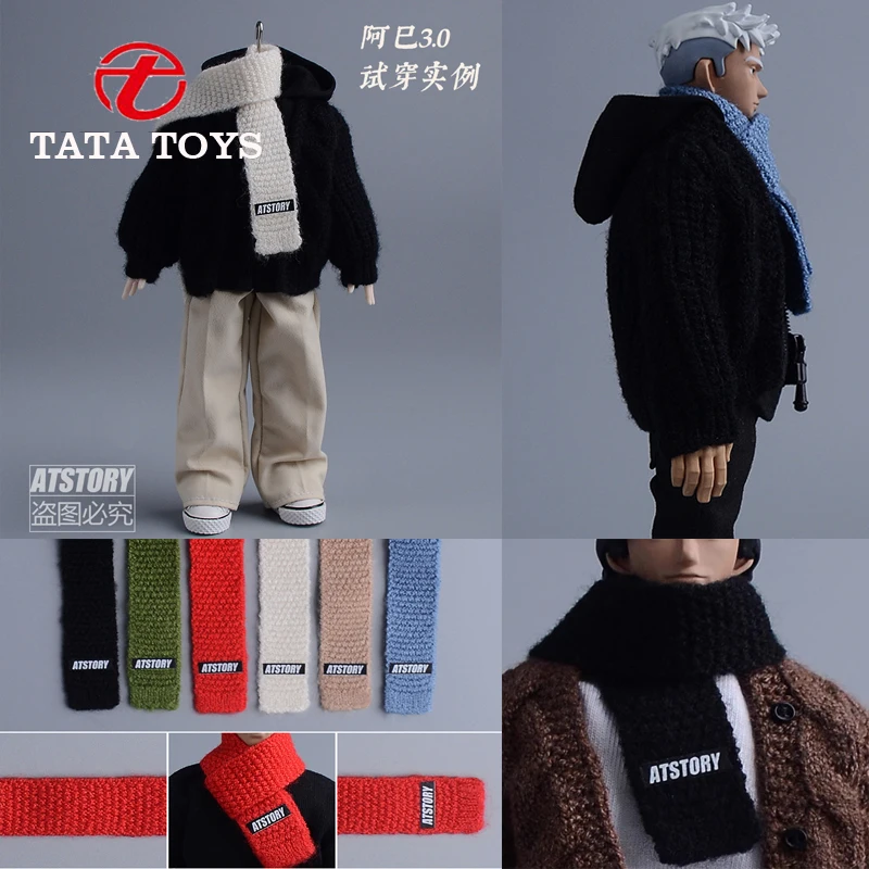 

1/12 Scale male dolls clothes accessories knitting scarf fit 6'' action figrue body model