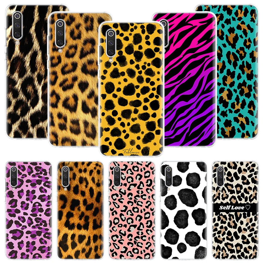 Fashion Sexy Leopard Print Phone Case For Xiaomi Poco X6 X5 X4 X3 Nfc F5 F6 Pro F3 F2 F1 F4 Gt M5S M4 M3 M2 Soft Coque Cover X3 