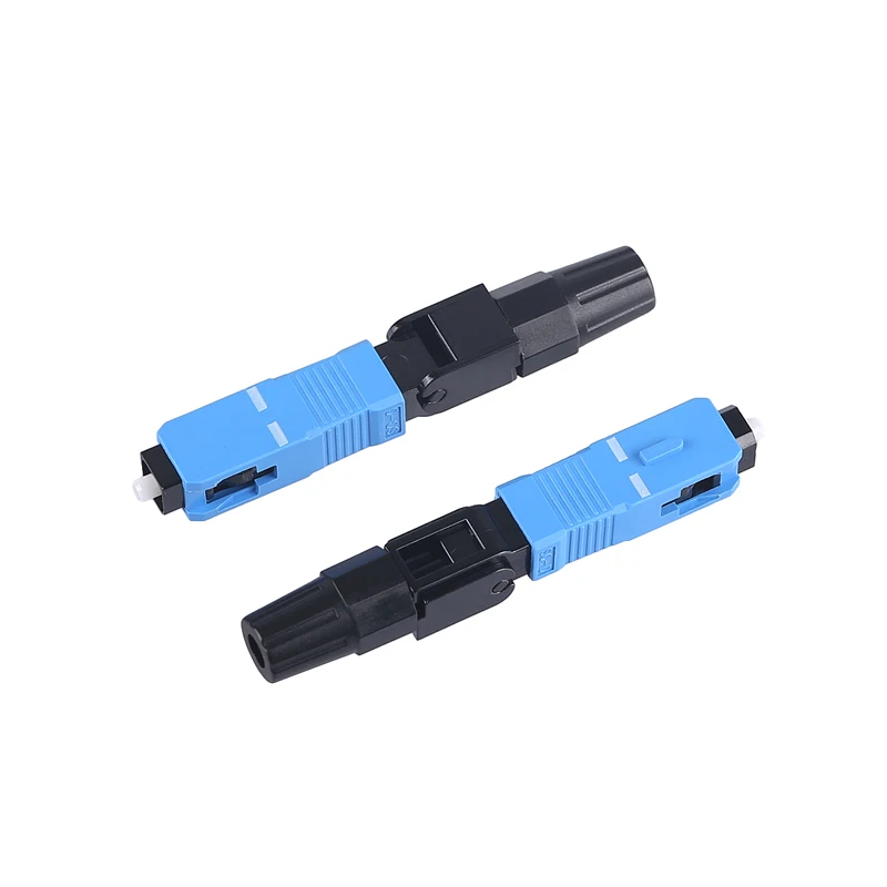 Imagem -04 - Lot sc Upc Fibra Óptica Conector Rápido Single Mode Fibra Óptica Adaptador Ftth Fibra Conector Campo Assembly 100 Pcs