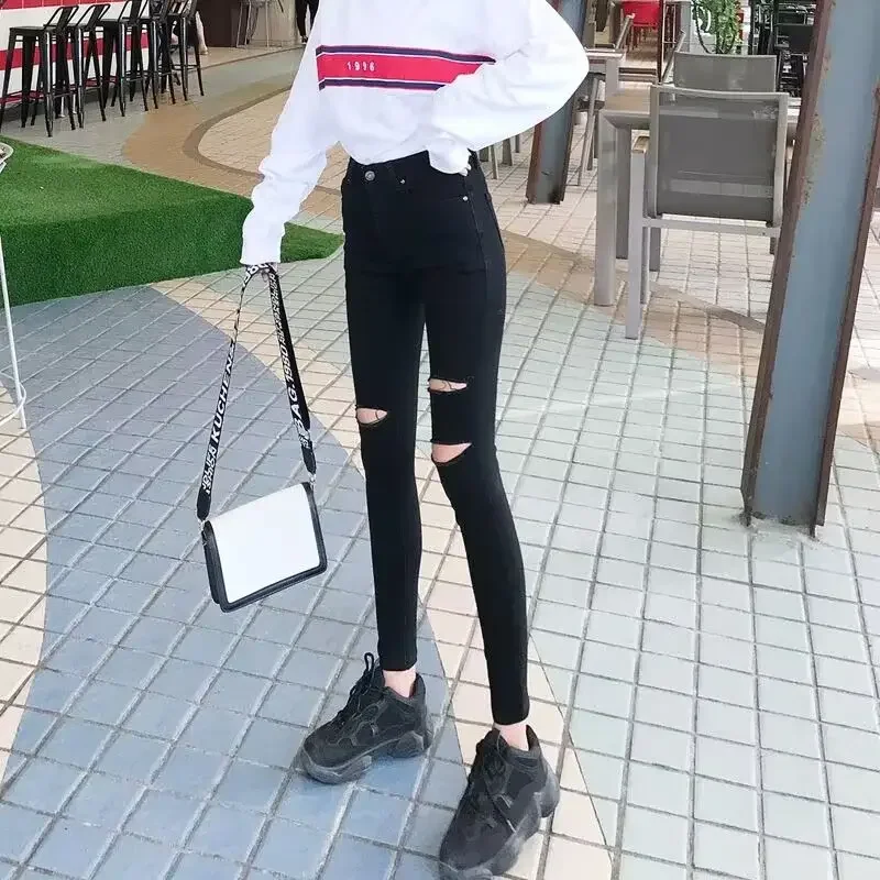 

Summer Women's Jeans Stretch Female Cowboy Pants Korean Popular Clothes Vintage Vibrant Pant Luxury Designer Grunge Y2k Trousers