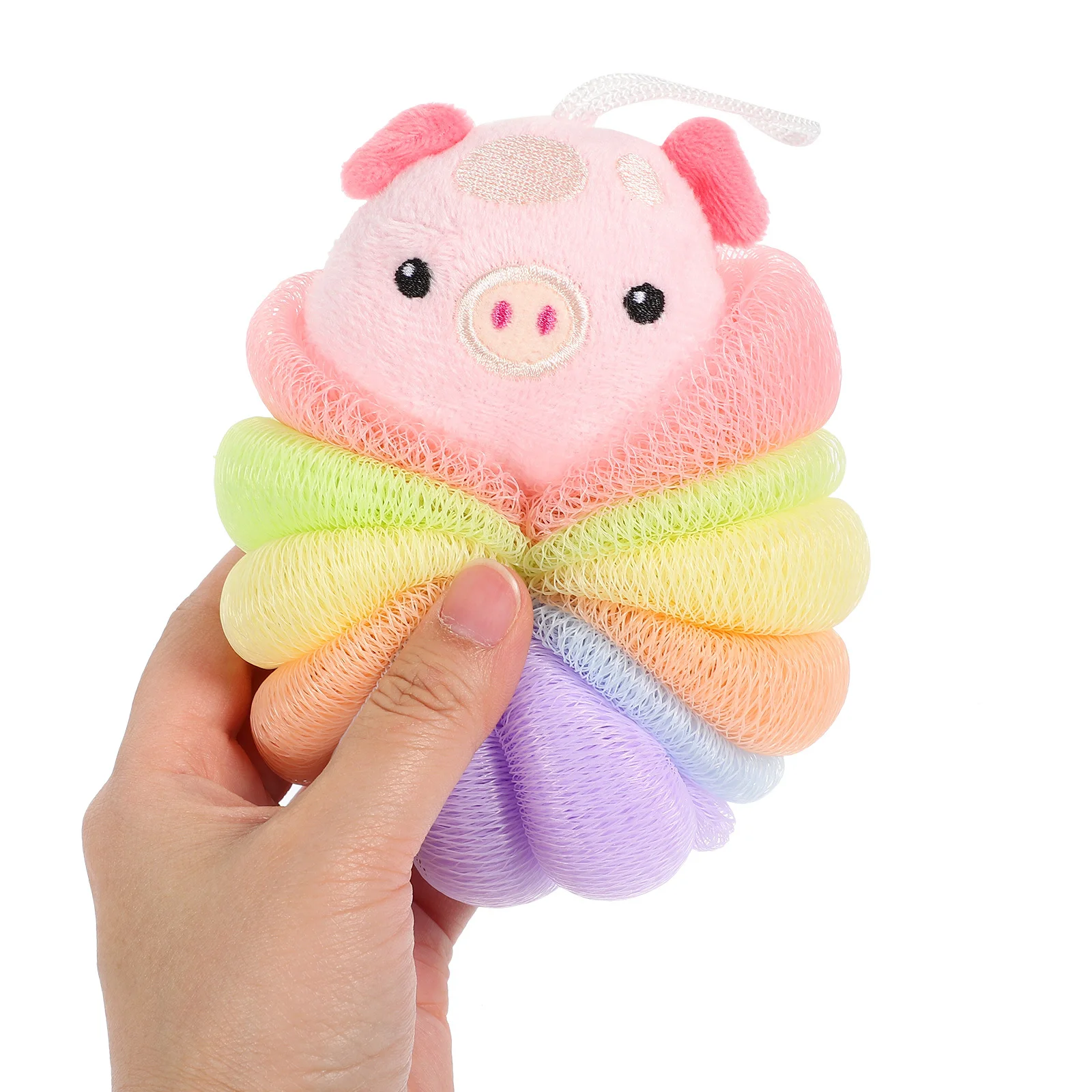 

2Pcs Animal Shower Loofah Soft Gentle Body Scrubber for Thorough Cleansing Travel Friendly Bath Sponge Bathroom Accessory Supply