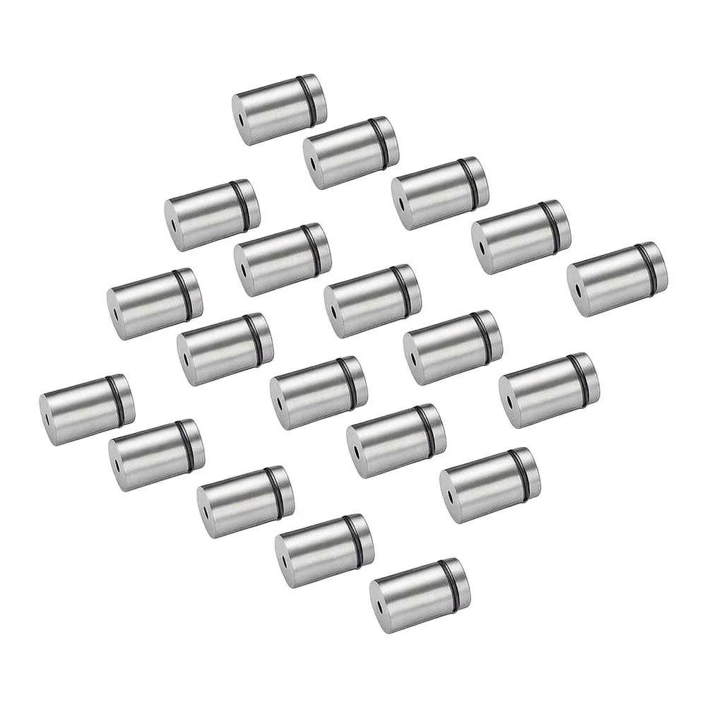 20 pcs Stainless Steel Standoff Screws for Acrylic Sign Mounting Glass Panel Fixing and Advertising Board Wall Installation - view 3