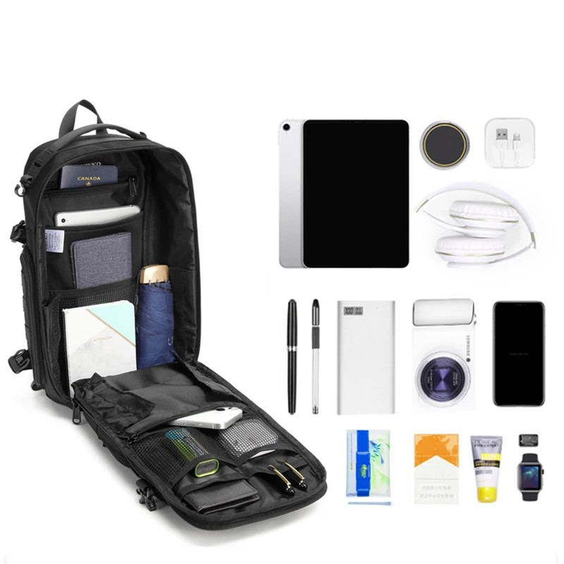 Ozuko Tactical bag Outdoor Tactical One Shoulder Crossbody Bag High Capacity Waterproof Sports Bag For Man