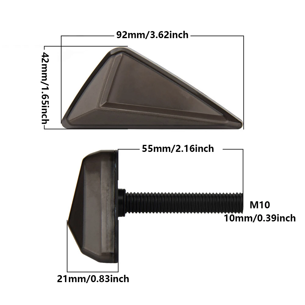10MM Motorcycle Flush Mount Triangle Turn Signal Light Amber White Red LED Indicator Lamp DRL Blinker Flasher Moto Accessories image 4