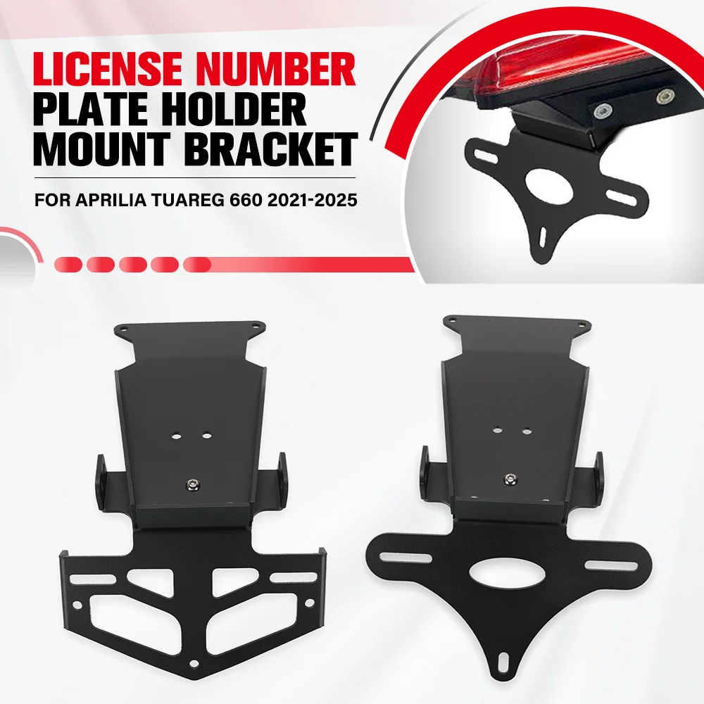 

For Aprilia Tuareg 660 2021 2022 2023 2024 2025 Tuareg660 Motorcycle License Plate Holder Tail Light Bracket Fender Eliminator