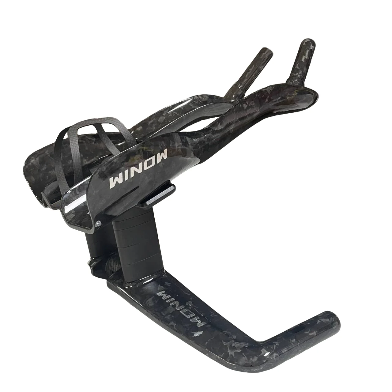 Winowsports 2025 TT Carbon Aero Handlebar Carbon For TT Bike Carbon Time Trial Handlebar TT Bar Bike Parts For Di2 Mechanical