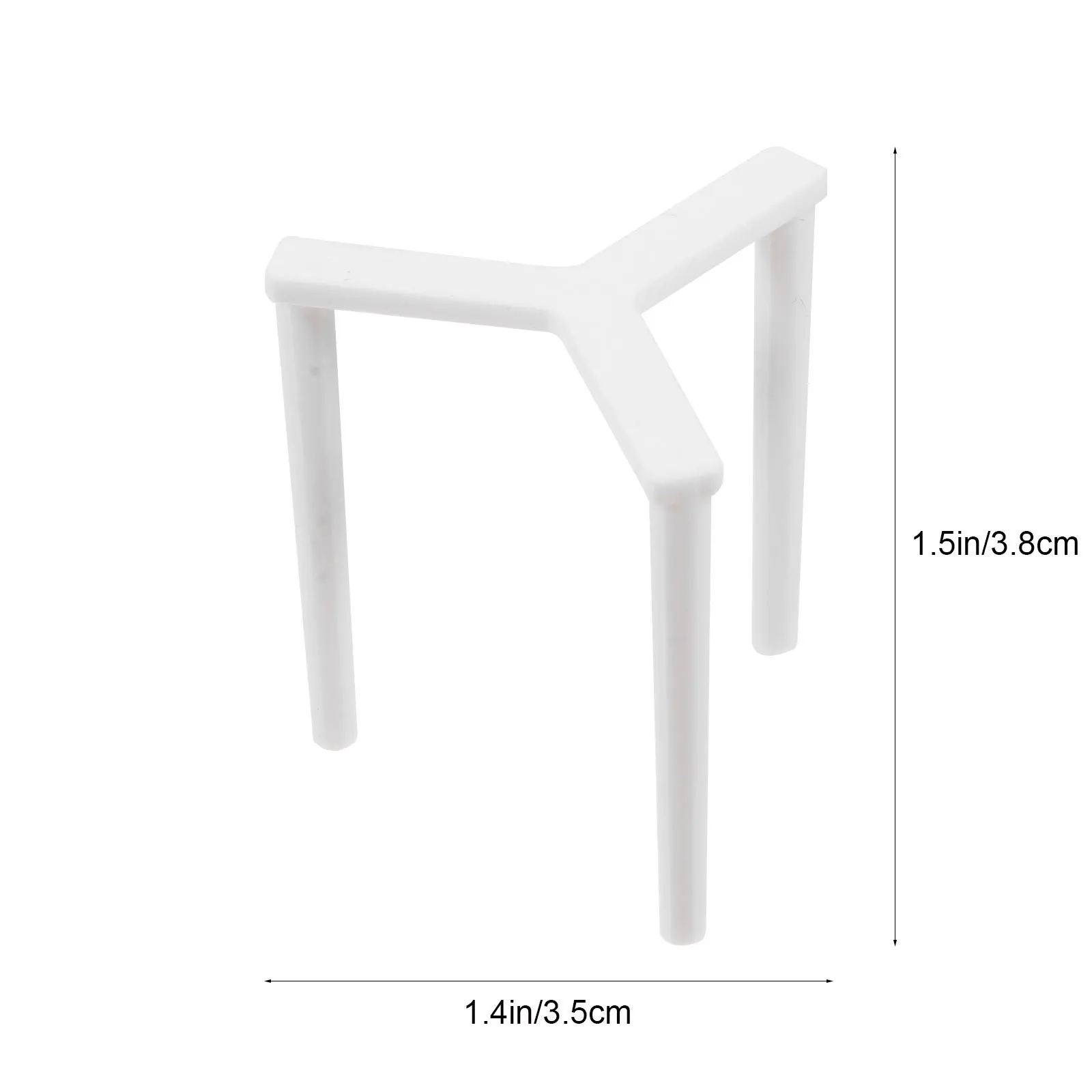 100pcs Pizza Saver Stands 100 Pack Anti-Adhesion Support Frame For Takeaway Box Plastic Stackable Tripod Rack For Home