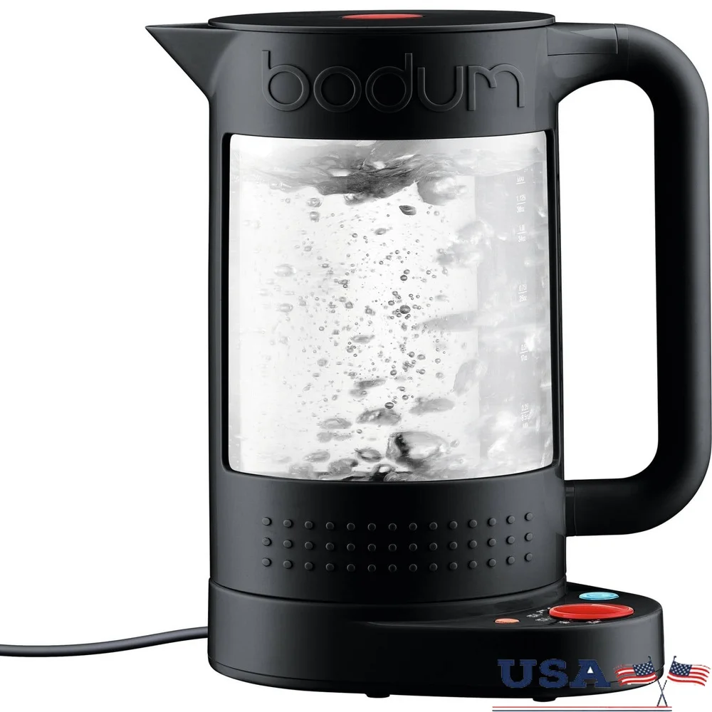 

Double Wall Electric Kettle with Temperature Control 37oz Five Settings BPA Free Glass Warming Function Auto Shut Off Removable