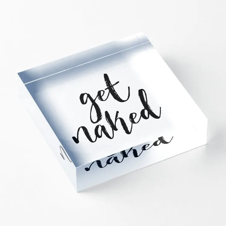 Get Sign-arte imprimible para baño Wa, decoración de bloque de acrílico, arte transparente, decoración de estampado familiar para dormitorio, tablero de almohadilla transparente, lindo