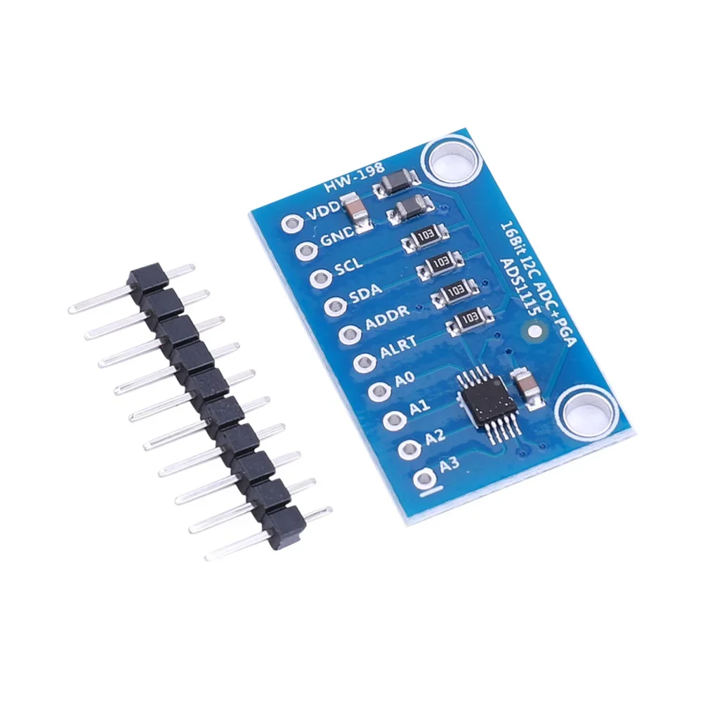 ADS1115 4 Channel Analog-to-Digital ADC Converter with Programmable Gain Amplifier 16 Bit I2C High Precision for Arduino RPi