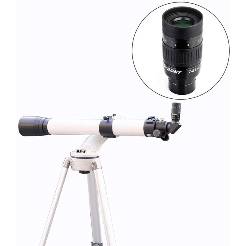 SVBONY SV135 7-21mm Zoom Eyepiece 1.25 Inch Telescope Eyepiece Fully Multi-Coated for Visual Celestial Astronomy