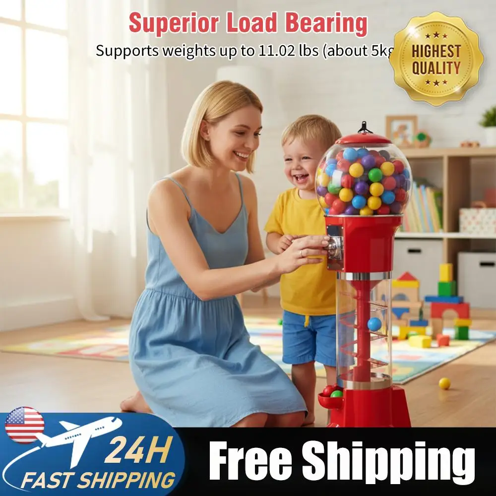 

Coin Operated Capsule Toys Vending Machine Gashapon Dispenser for Children Toys Candy Bouncy Ball Shopping Mall Commercial Use ﻿