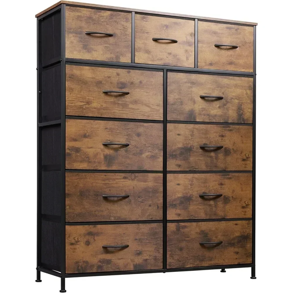 

Tall Dresser for Bedroom, Fabric Dresser Storage Tower, Dresser Chest Drawers Organizer Unit