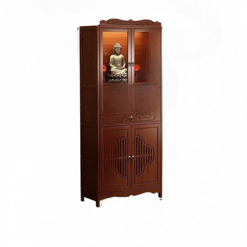 

Offering table, altar, with door, new Chinese style, vertical cabinet, household