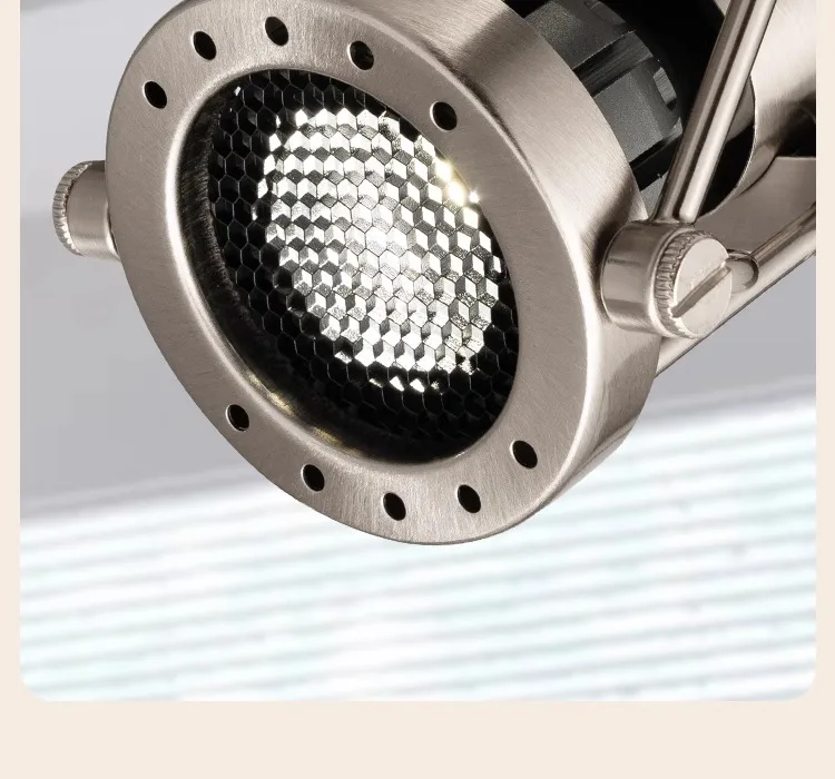 Led Track Light Industrial Style Rail Spot Light Aluminum Brushed Nickel Color Ceiling Lamp Whole Full Set 3 4 Lights Wall Wash