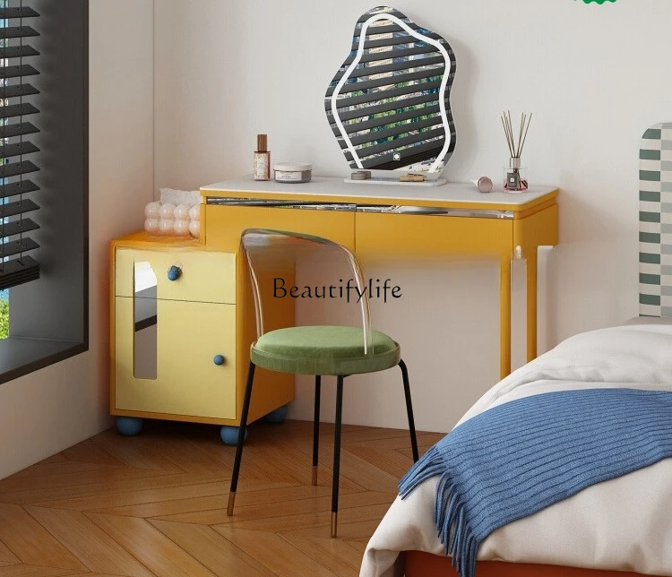 

bedside table integrated dresser small apartment dressing storage cabinet can be customized