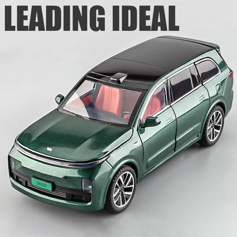 1:24 LEADING IDEAL L9 SUV Alloy Model Car Toy Diecasts Metal Casting Sound and Light Pull Back Car Toys For Children Vehicle