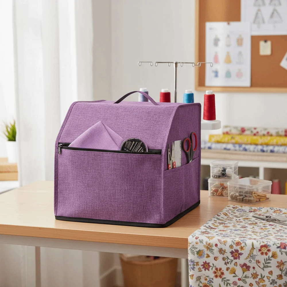

Multiple Sewing Machine Cover Waterproof with Pouch Sewing Dust Cover Oxford Fabric Scratch-proof
