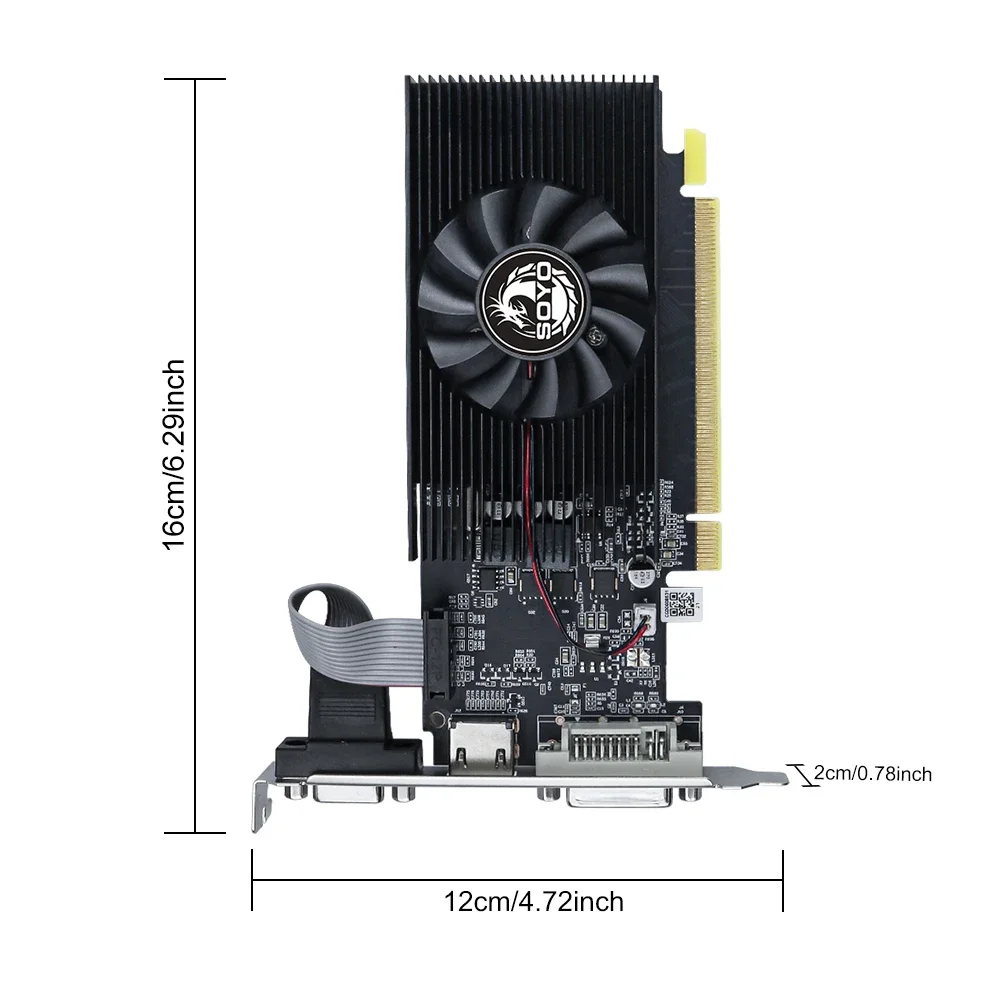 Soyo nvidia gpu gt 240 1g placa gráfica ddr3 128bit 40nm placas de vídeo para jogos componentes de computador desktop gt240