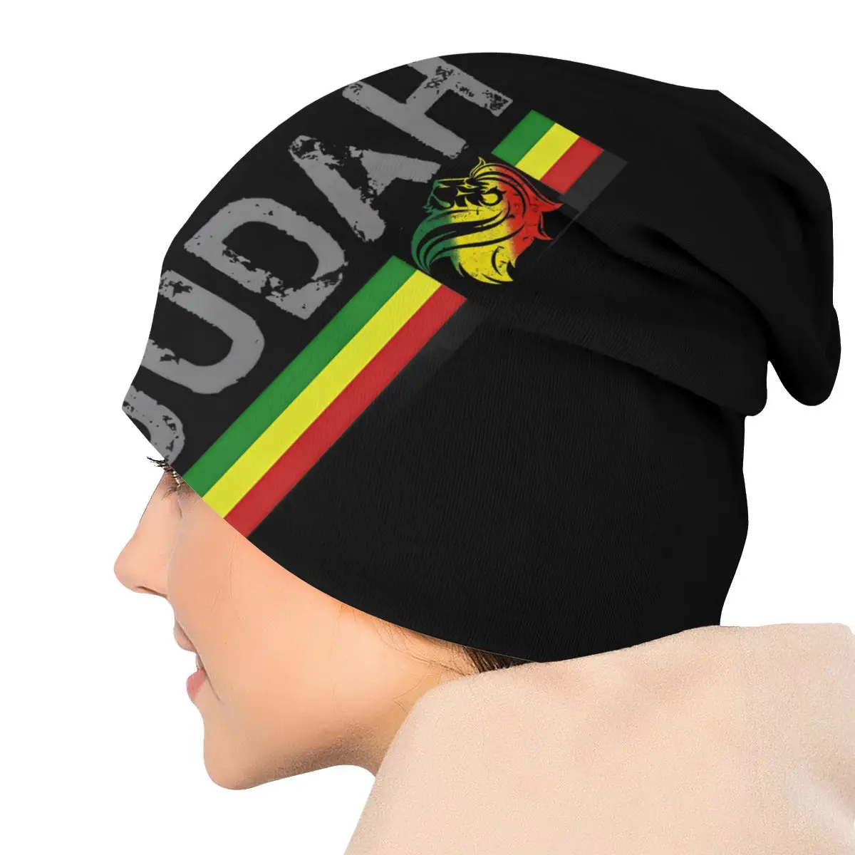 Rastafarian Rasta Lion Of Judah Autumn Female Thin Beanies Casual Bonnet Hats