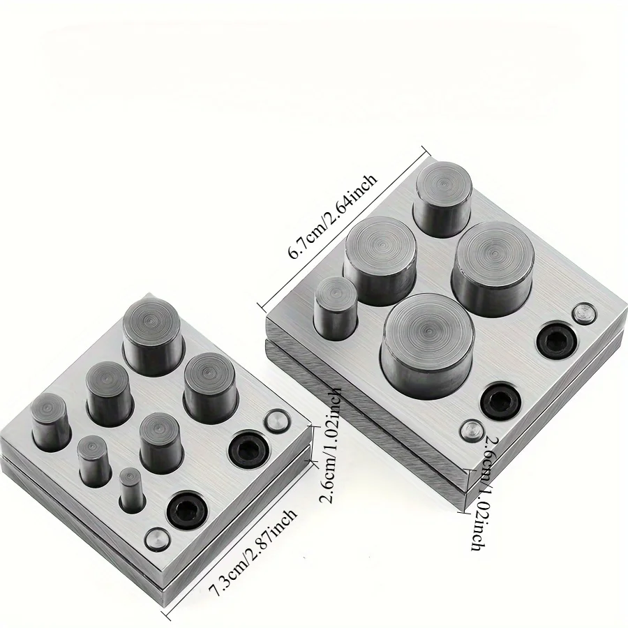 Hobbyworker Circle Disc Cutter Jewelry Making Metal Cutting Forming Pendant Charm Coin Punch Professional Practical Convenient