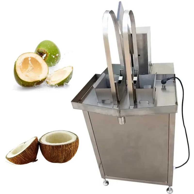 Coconut Half Cutting Machine Old Coconut Shell Cutter Opening Machine Green Coconut Splitting Machine