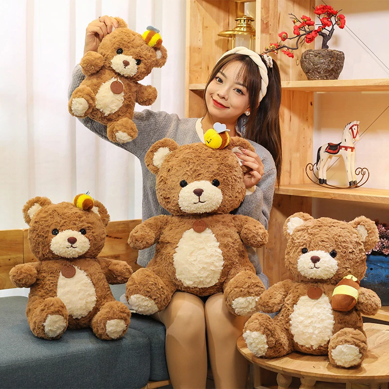 

Kawaii Plush Toy Stuffed Doll Bear Pillow Cute Teddy Bear Baby Kids Birthday Gift for Girls Aiji Bear