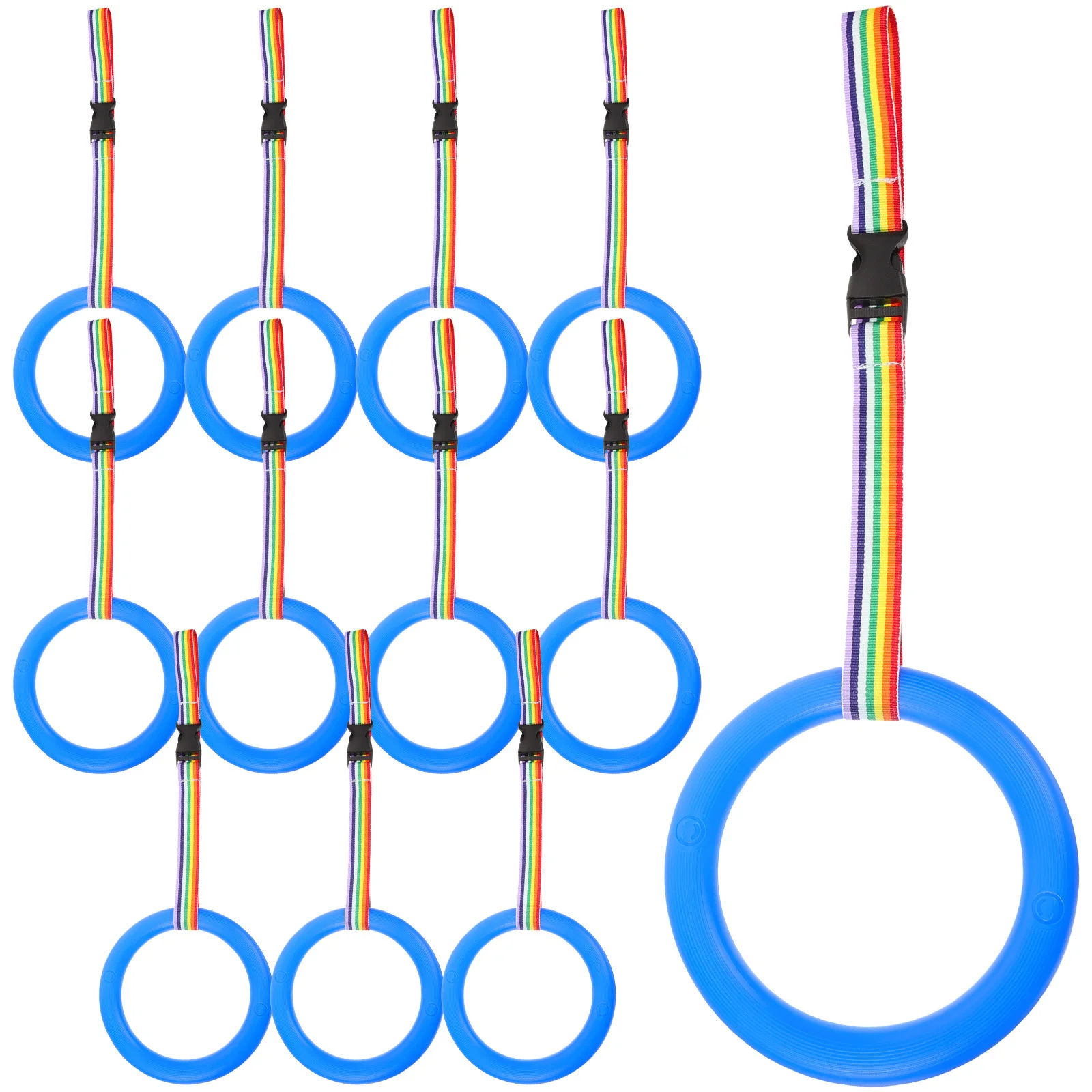 1 مجموعة طفل حبل أمان انفصال قابل للتعديل رياض الأطفال المشي تسخير متعدد حلقة قبضة ملونة المقود #3
