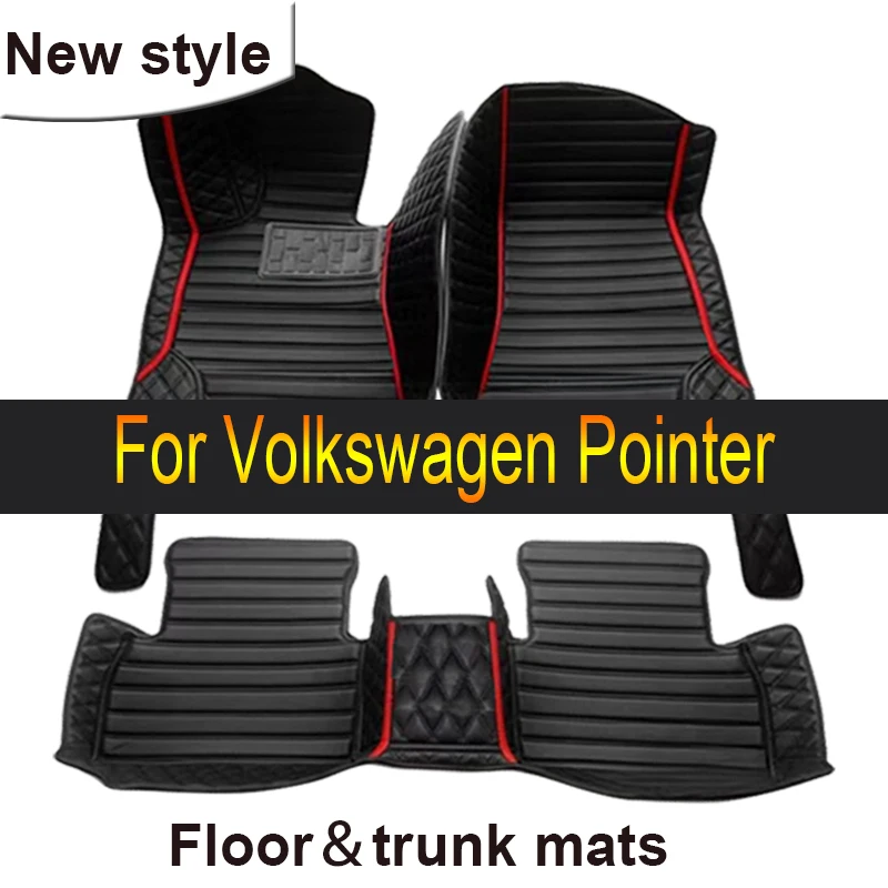 Customized Artificial Leather Car Floor Mat For Volkswagen Pointer 2004 2005 2006 Protect Your Vehicle's Interior Accessory