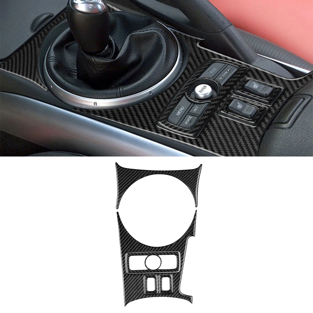 Center Console Dashboard Decorative Cover Sticker Carbon Fiber Car Interior Accessories for RX8 RX-8 2004 2005 2006 2007 2008