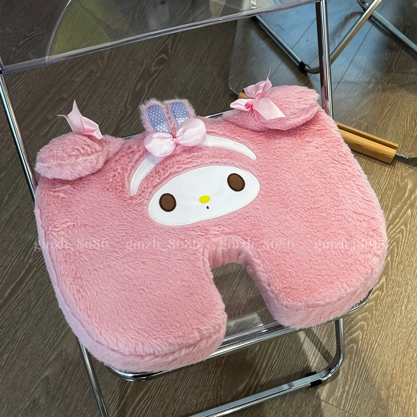 トラベルシートクッション メモリーフォーム マイメロディ スイートピアノ チェアクッションパッド 車 オフィス ヒップサポート マッサージ 整形外科用