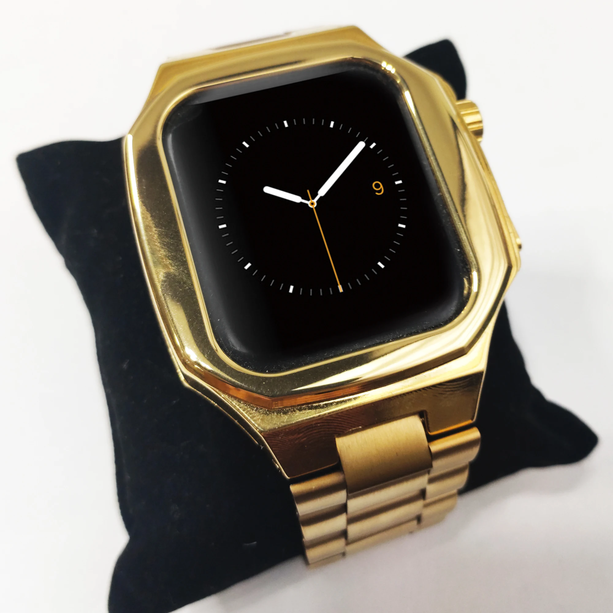 Birthday Gift Luxury Gold Watch Case for iWatch Series 7 6 5 4 3 2 1 Protective Cover for Apple Watch 38/40/41/42/44/45mm