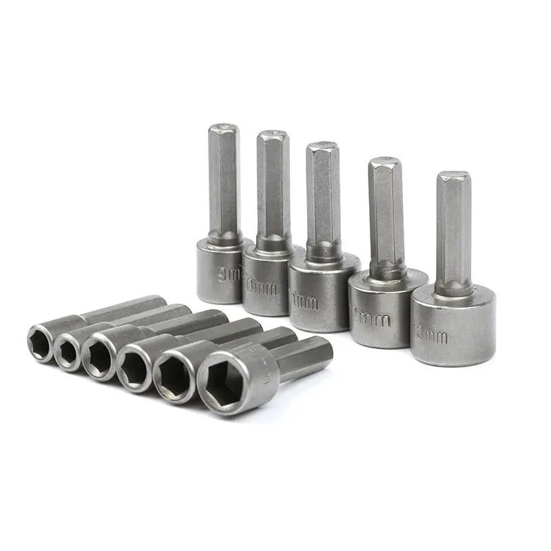 9pcs/set 5mm-13mm Hex Sockets Sleeve Nozzles Nut Driver Set Screwdriver Set Schroevendraaier Set Bits Sets Tools Socket Wrenches