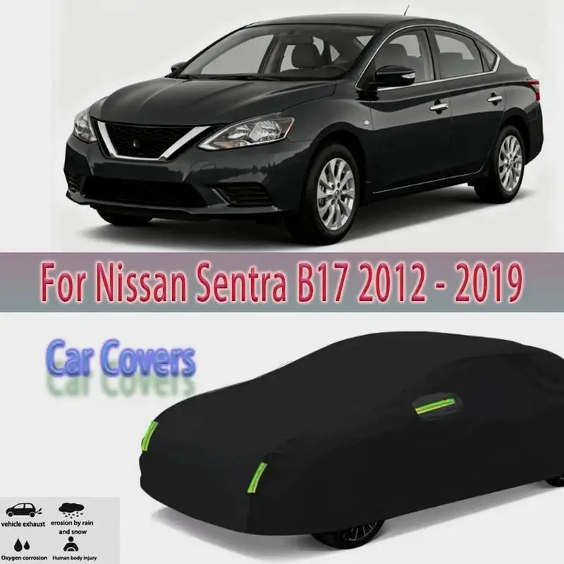 

Для Nissan Sentra B17 2012-2019 уличная защита водонепроницаемый пылезащитный полный солнцезащитный козырек для Nissan Sentra B17 автомобильные чехлы