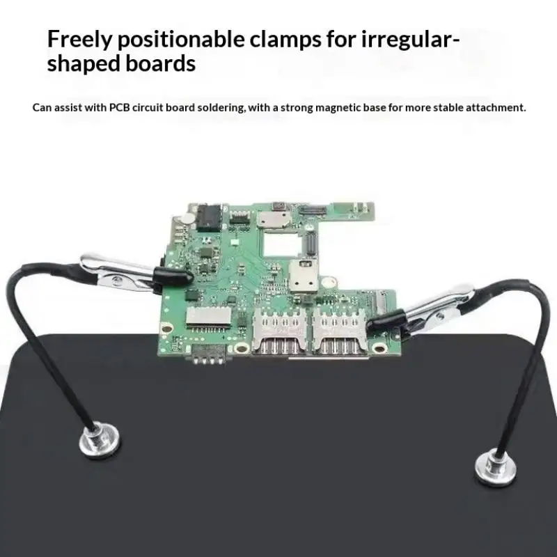 Magnetic Flexible Alligator Clips Model Painting Stand Base Holder Crocodile Clamp Price Tag Display Alloy Clip Photo Note Clamp