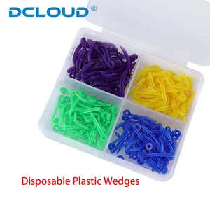 Einwegkeile für Zahnlücken mit kreisförmigen Löchern, Kunststoffkeil, Zahnmedizin, Mundpflegezubehör, medizinische Werkzeuge, 4 Größen 10 Hauptverkäufe Cunha Dentistry - №4