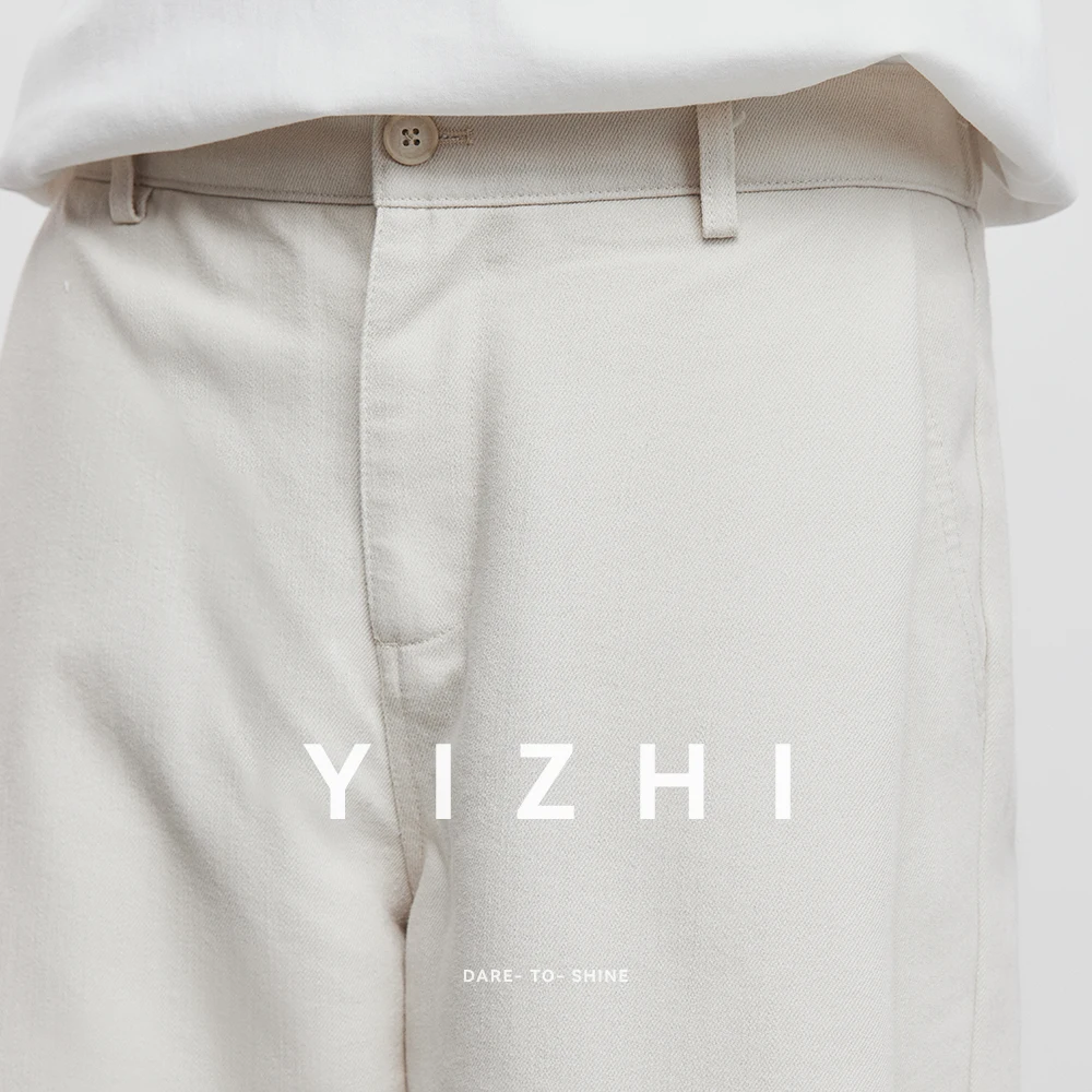 2025 Autumn New Solid Color Casual Trousers Fashion American High Street Retro Straight Loose Slimming Wide Leg Trousers Male