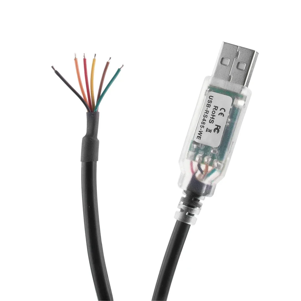 New FTDI Chip usb to RS485 RS233 Cable with TX/RX LEDs 6ft to wire end adapter USB-RS485-WE rs485 adapter cable with driver