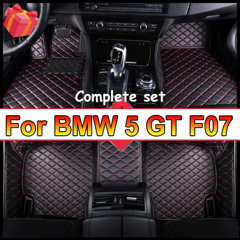 Car floor mats for BMW 5 GT F07 535i 528i（Five seats）2014 2015 2016 2017 Auto Pads Automobile Carpet Cover Interior Accessories