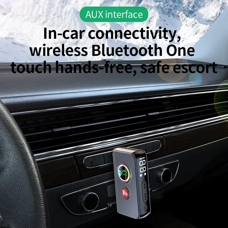 2 в 1 Bluetooth 5,4 аудиоприемник-передатчик AUX беспроводной аудиоадаптер громкой связи разъем 3,5 мм для автомобильных наушников ТВ колонки
