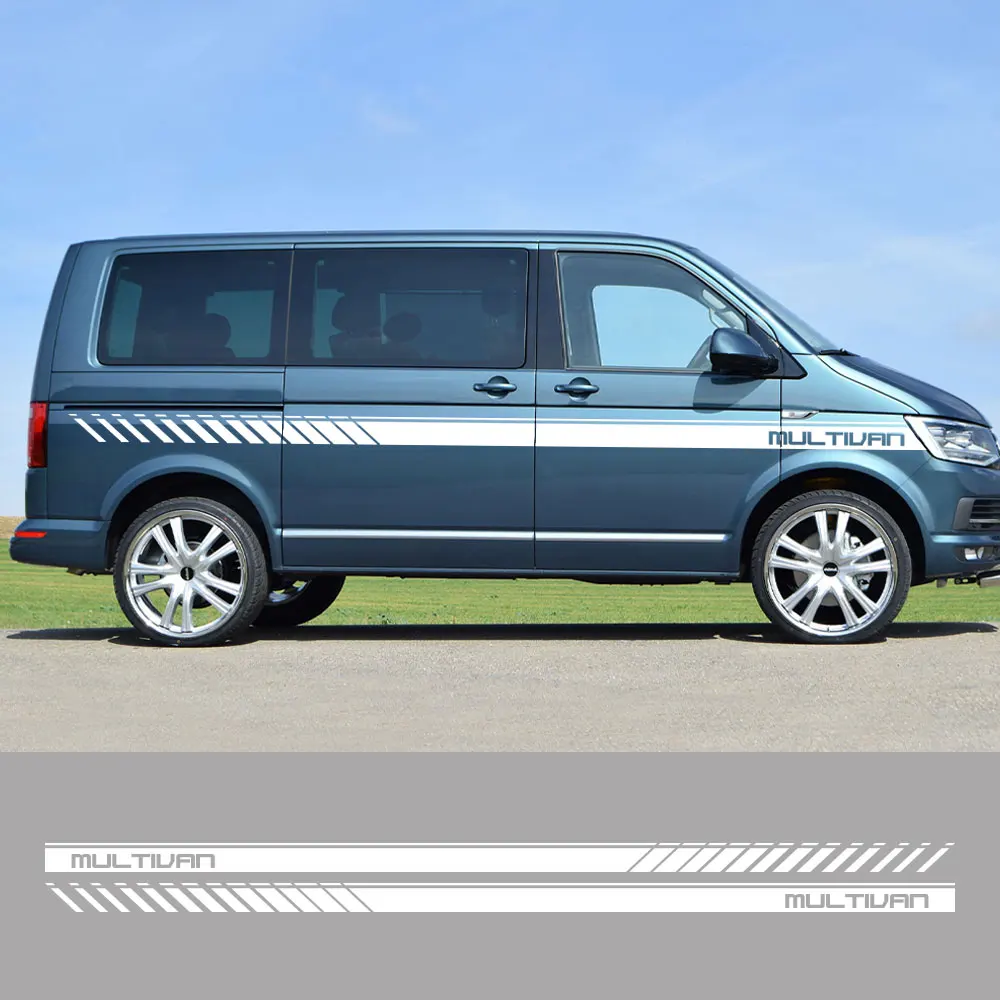 

2 шт., виниловые наклейки на дверь автомобиля Vw Multivan T4 T5 T6