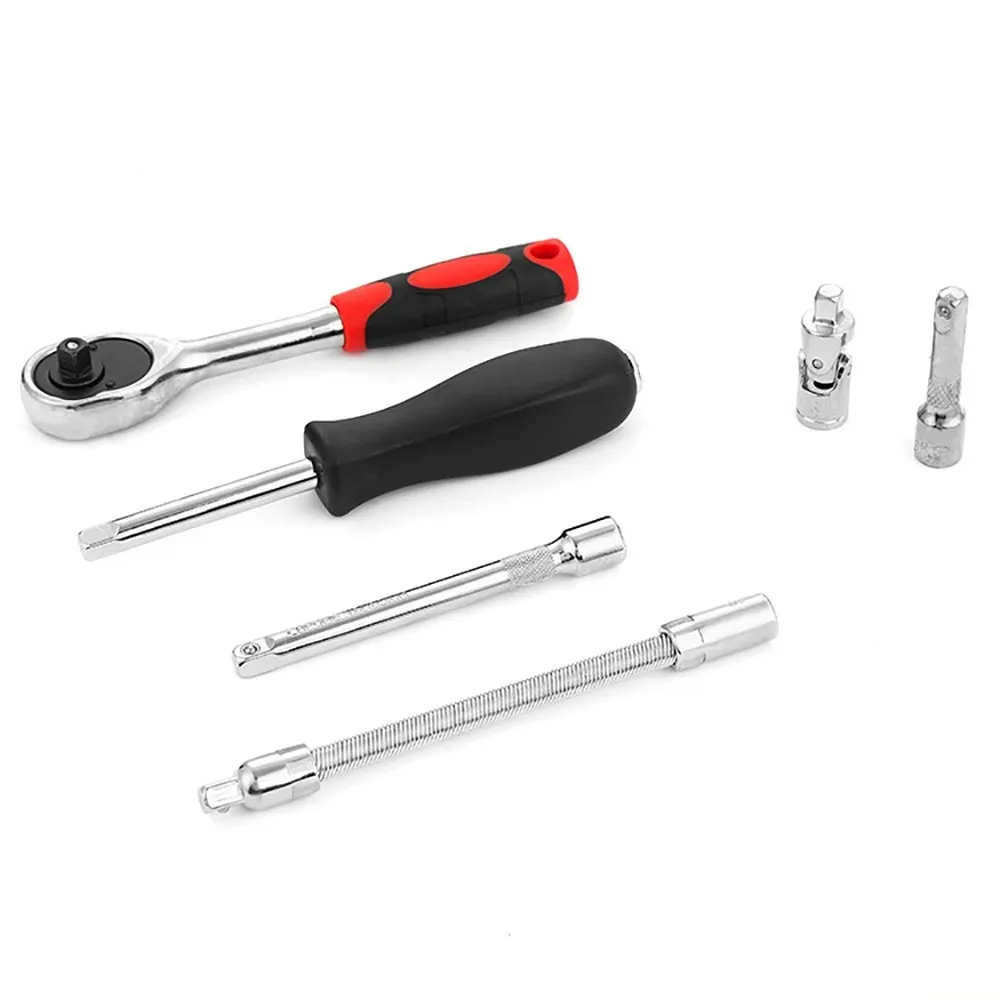 Imagem -05 - Meikela-car Repair Tool Grupo 14-inch Socket Grupo Chave de Torque Ratchet Kit Ferramentas Combo Auto Reparação 46 Pcs