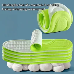 2PCS Feet Orthopedic Shoe Sole Running Soft Memory Foam Insoles For Shoes Men Women Deodorant Absorb-Sweat Massage Sport Insole