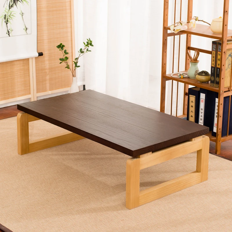 Mesa de centro de estilo moderno con patas de madera, mesa rectangular plegable de 110/120cm, mesa de té de madera multifunción para sala de estar, mesa de cóctel