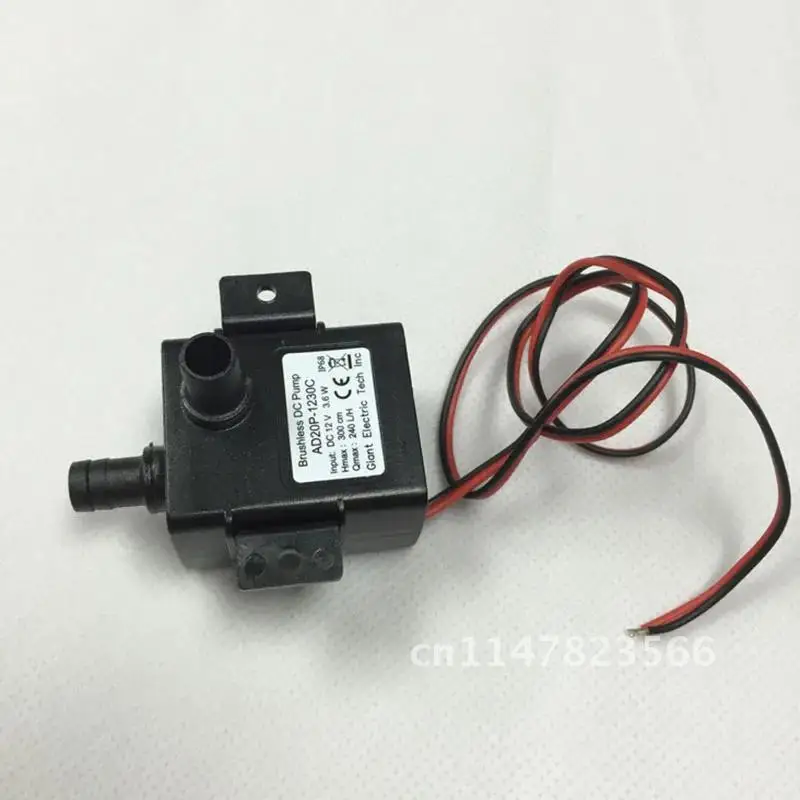 Waterproof Mini Submersible Pump 2020 New Ultra-quiet DC 12V 4.2W 240L/H Flow Rate Brushless Pump