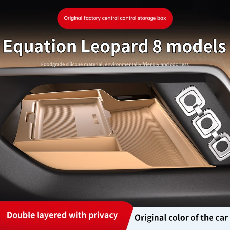 

Hot Sale for BYD Fangchengbao Bao 8 Center Console Lower Storage Box Organizer Mat Car Interior Modification Accessories