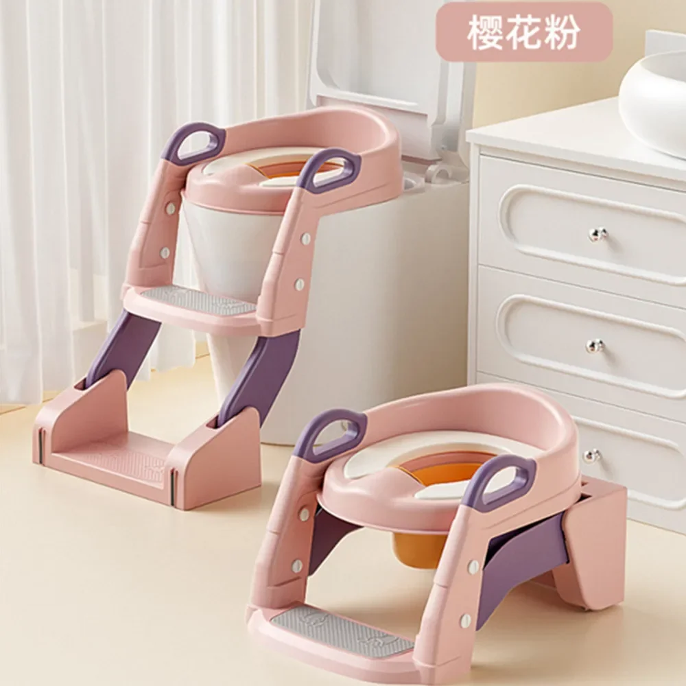 Folding Baby Pot Toilet Seat Baby Boy Potty Training Seat with Step Stool Ladder Baby Boys WC Pot Travel Pots Portable Toilet