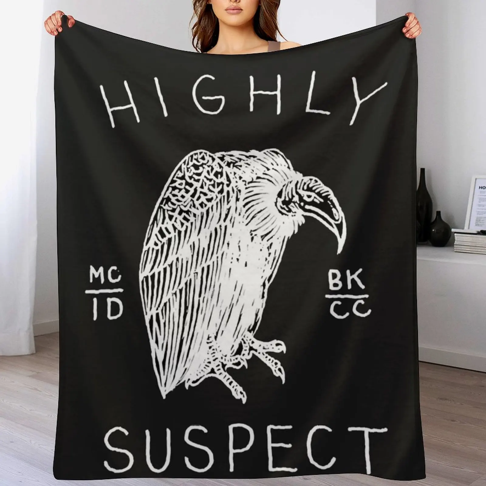 The Highly Thieves Essential T-Shirt Throw Blanket Foldable Soft Warm Blanket for Outdoor Use