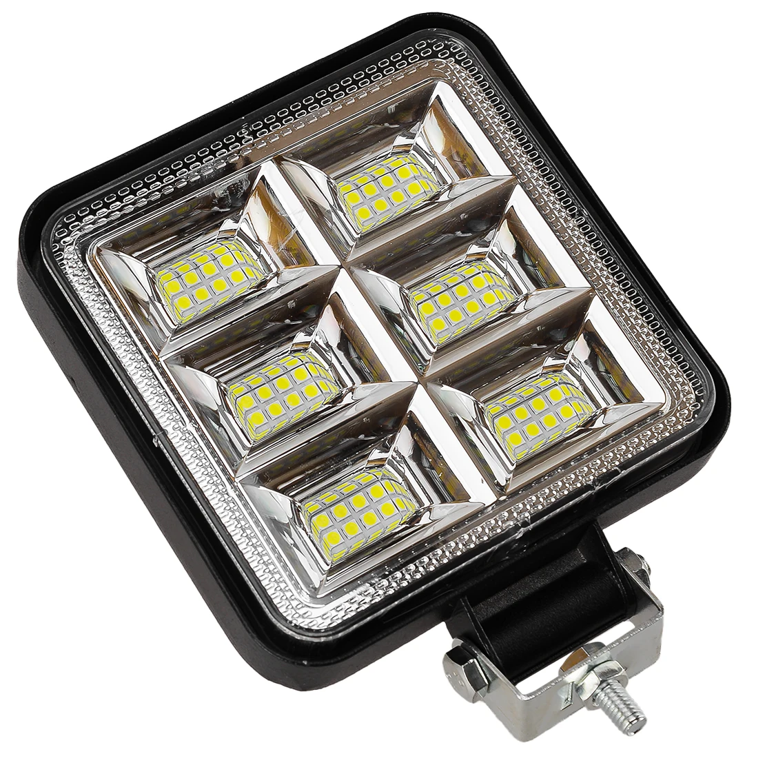 Square 4-Inch White LED Work Light Pods Flood Spot Lamp For SUVs Vans Cars Truck Off Road